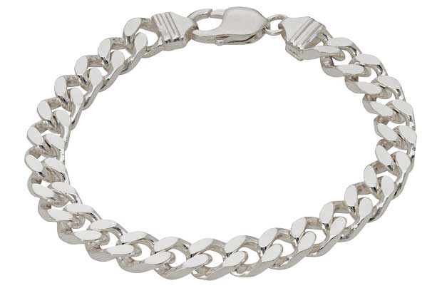 Argos Sterling Silver Solid 1oz Diamond Cut Curb