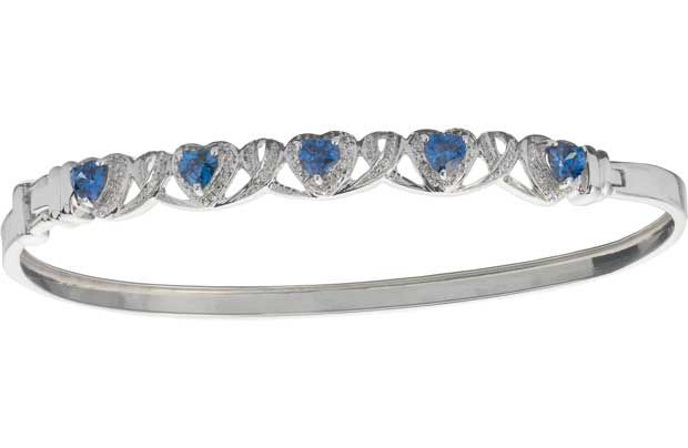 Argos Sterling Silver Tanzanite Colour Cubic Zirconia