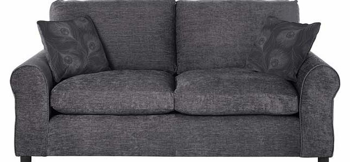 Argos Teresa Fabric Large Sofa - Charcoal