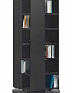 Argos Twister DVD and CD Media Storage Unit - Black
