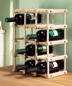 Argos Value 12 Bottle Wooden Wine Rack