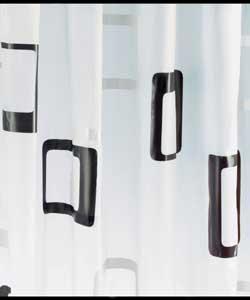 Argos Value Black Cube Shower Curtain