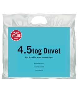 Argos Value Range 4.5 Tog Super Kingsize Duvet