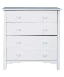argos Value Range 4 Drawer Chest - White