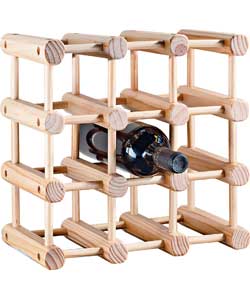 Argos Value Range 9 Bottle Wooden Wine Rack