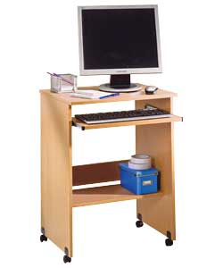 Beech Effect Computer Desk