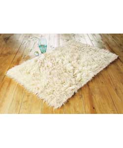 Value Range Flokati Rug - Natural 120 x 60cm