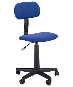 Gas Lift Swivel Office Chair - Blue