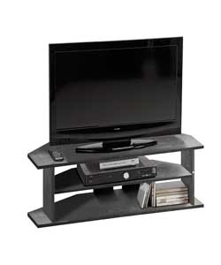Value Range Large Corner TV Unit - Black