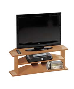 Value Range Large Corner TV Unit - Oak