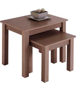 Argos Value Range Nest of Tables - Walnut Effect