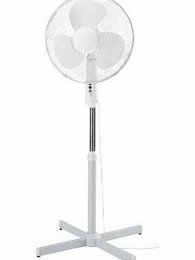 Argos Value Range White Oscillating Pedestal Fan