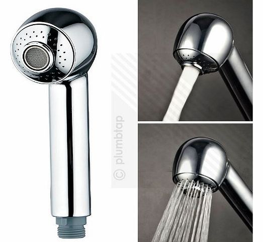 Arian Drum Dual Mode Shower Spray Head Handset Chrome 2 Functions