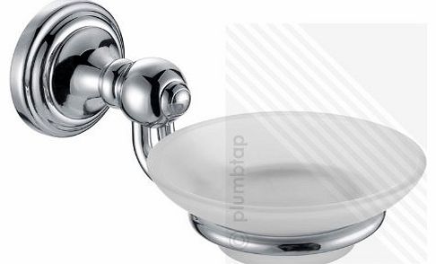 Stylish New Soap Dish and Holder Wall Mounted Bathroom Accessory Chrome Polished