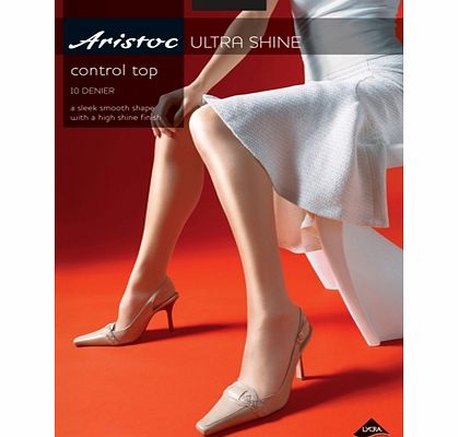Aristoc Ladies 1 Pair Aristoc 10 Denier Ultra Shine Control Top Tights In 2 Colours Nude