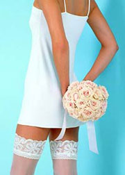 Romantic lace top hold ups