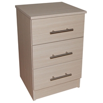 Arizona 3 Drawer Bedside Table