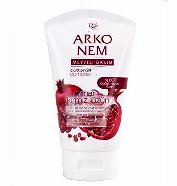 Arko 75ml Nem Pomegranate and Red Grape Face/ Hand and Body Cream