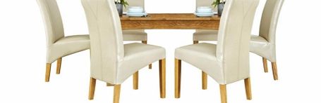 ARLINGTON Table with 6 Upholstered Chairs