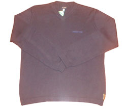 ARMANI JEANS logo v-neck knit