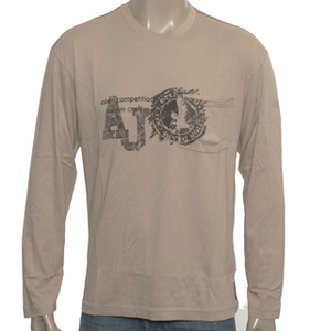 Armani Beige Long Sleeve T-Shirt