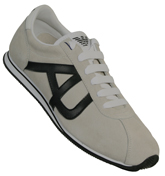 Armani Beige Suede Trainers