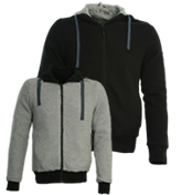 Armani Black / Grey Reversible Full Zip Hooded