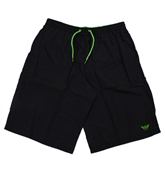 Armani Black and Green Swim Shorts