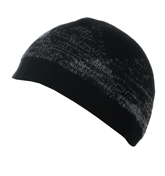Armani Black and Grey Beanie Hat