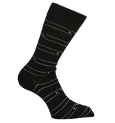 Armani Black and Grey Socks (1 Pair)