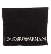 Armani Black and Light Grey Beach Towel