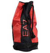 Armani Black and Red Large Tube Bag