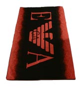 Armani Black and Red Towel