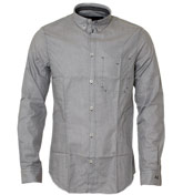 Armani Black and White Check Long Sleeve Shirt