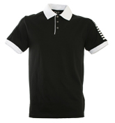 Armani Black and White Polo Shirt