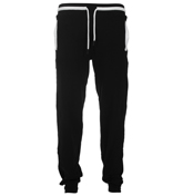 Armani Black and White Tracksuit Bottoms