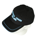 Armani Black Cap with Blue Logo