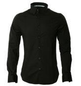 Black Extra Slim Long Sleeve Shirt