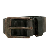 Armani Black Leather Buckle Fastening Belt