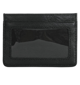 Armani Black Leather Credit Card Holder