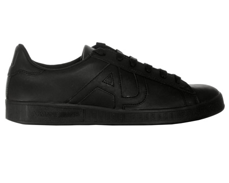 Black Leather Trainers