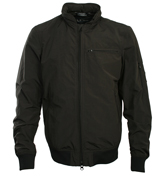 Armani Black Lightweight Hooded Jacket