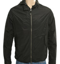 Armani Black Lightweight Jacket with Removable Hood