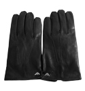 Black Soft Leather Gloves
