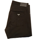 Armani Black Stretch Straight Leg Comfort Fit Trousers (J31)