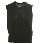 Armani Black V-Neck Tank Top