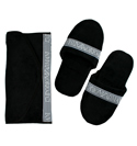 Armani Black Velour Slippers