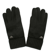 Armani Black Wool Gloves