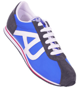 Armani Blue and Black Trainers