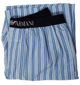 Armani Blue and White Stripe Pyjama Bottoms